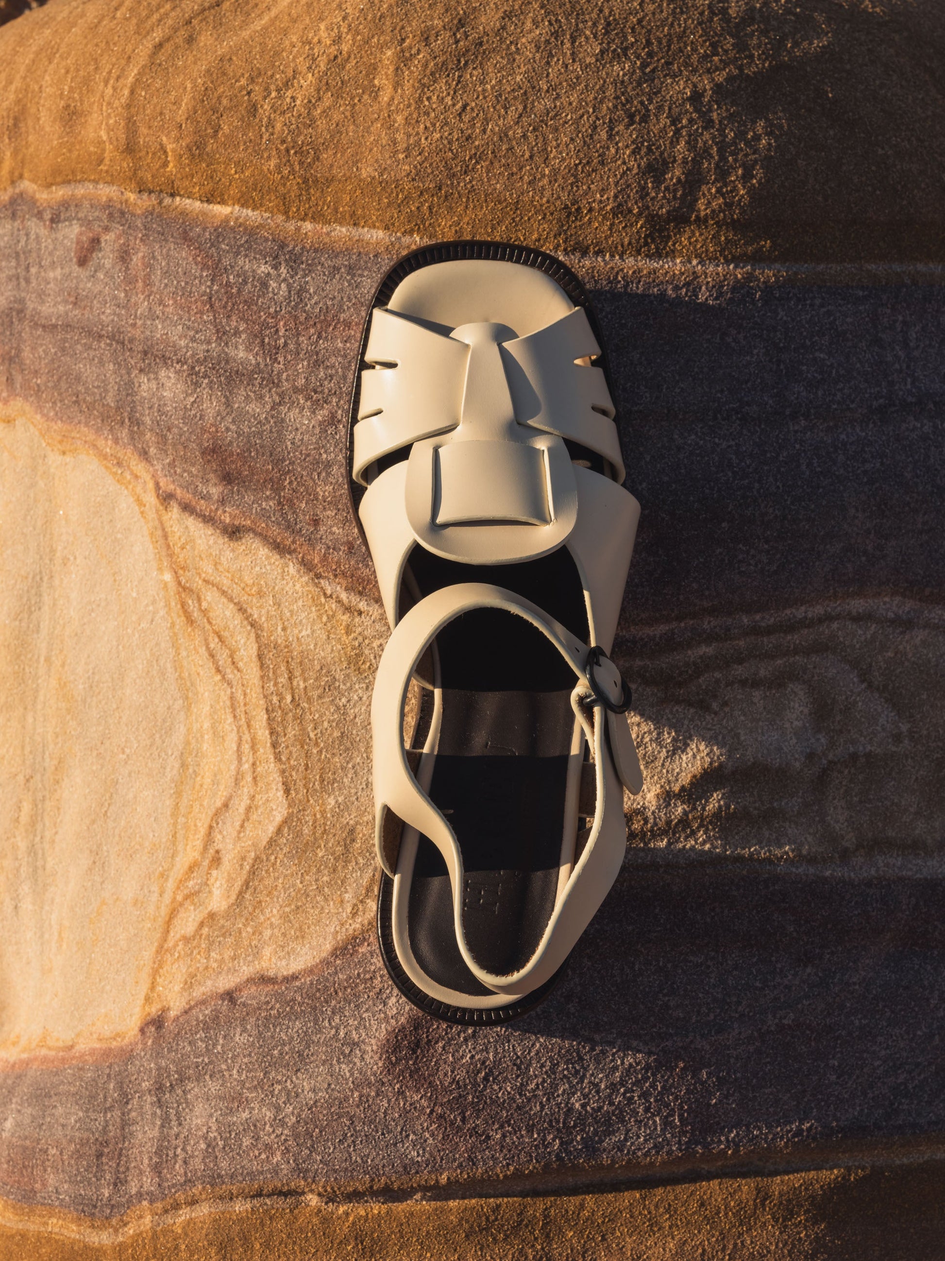 ANCORA SQUARED HEELED - Open-Toe Fisherman Sandal - Hereu for sale