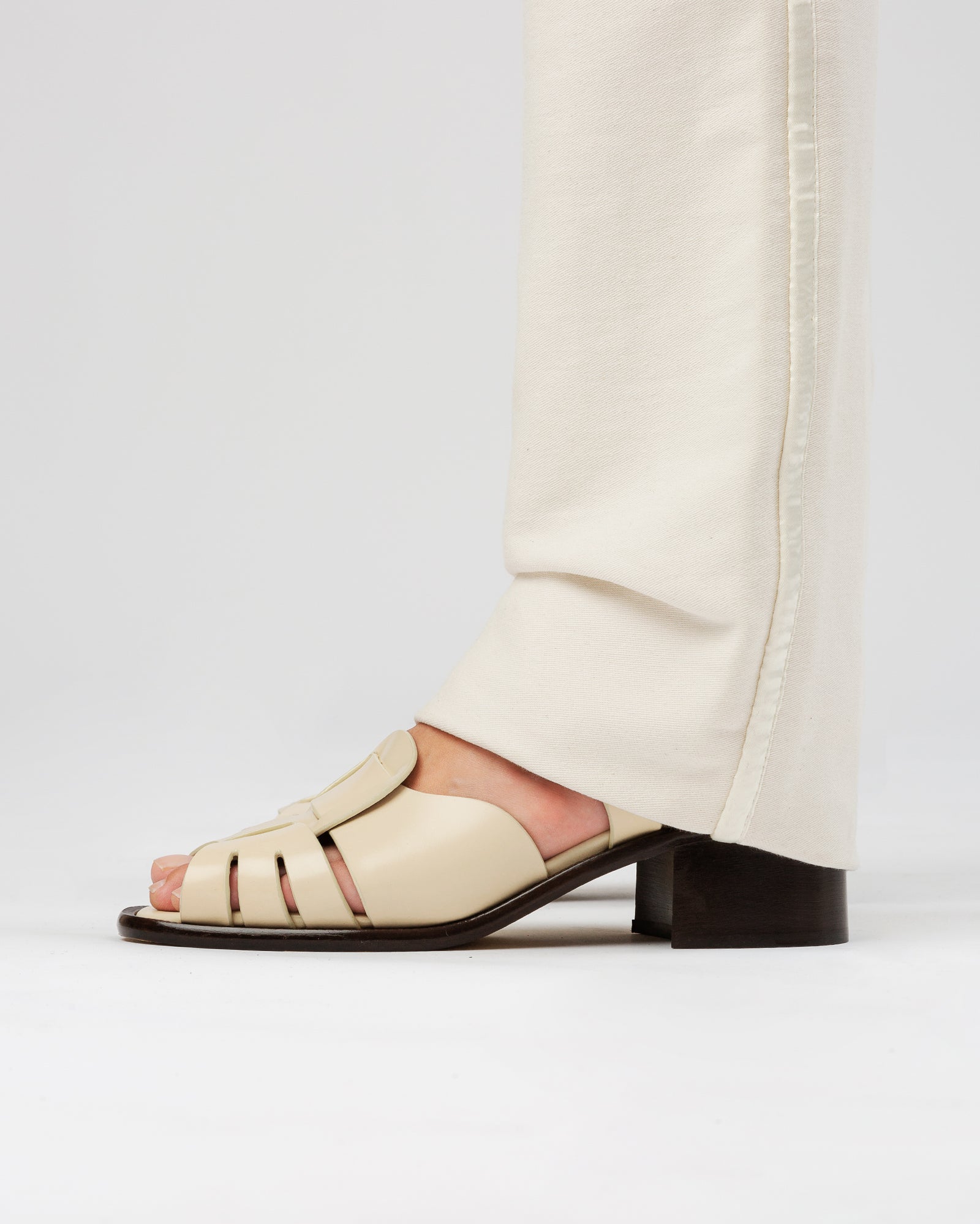 ANCORA SQUARED HEELED - Open-Toe Fisherman Sandal - Hereu for sale
