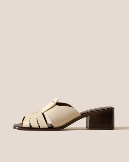 ANCORA SQUARED HEELED SLIDE - Heeled Fisherman Slide - Hereu for sale