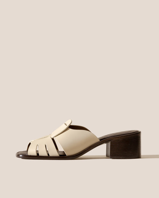 ANCORA SQUARED HEELED SLIDE - Heeled Fisherman Slide - Hereu for sale