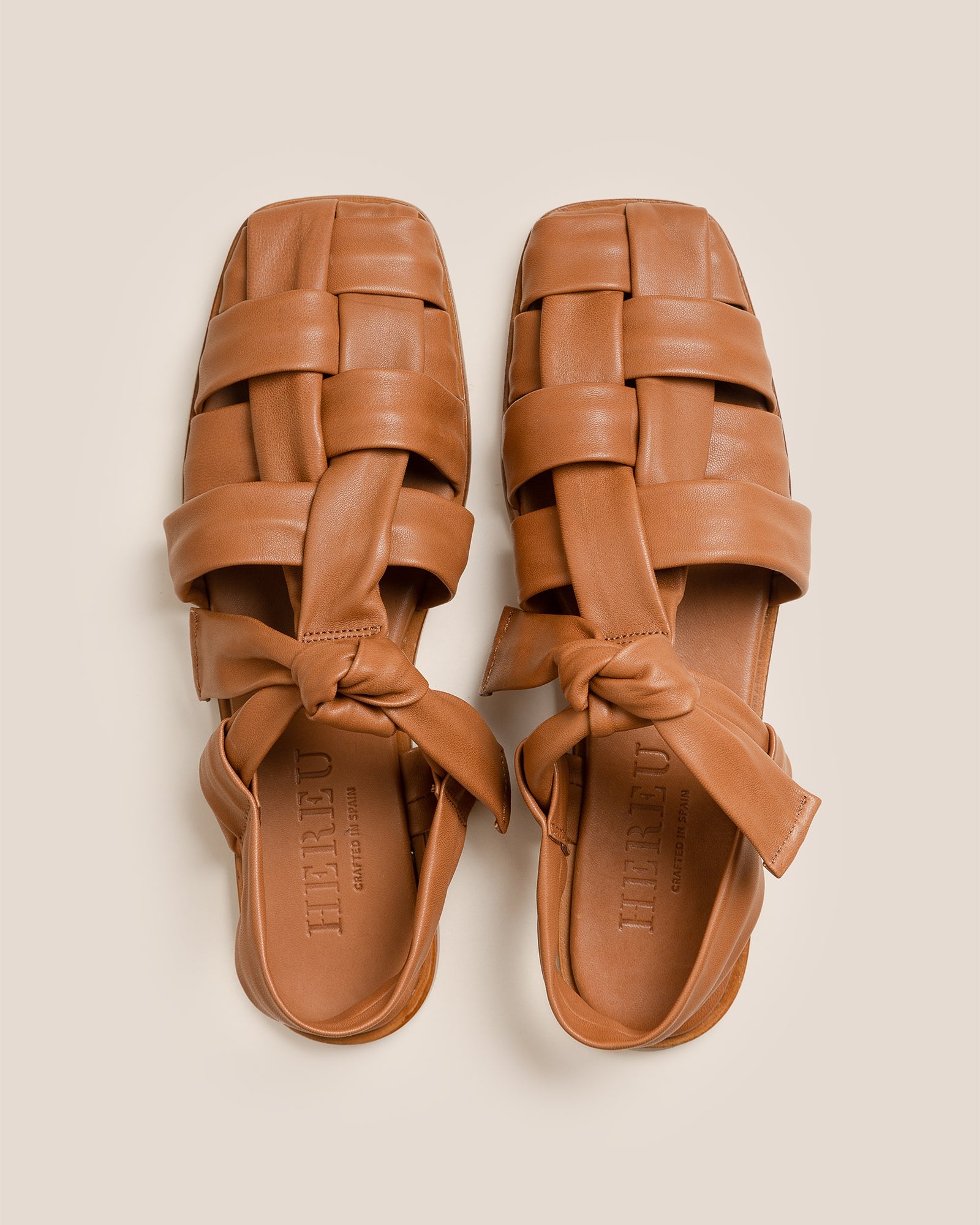 BENA - Interwoven Knotted T-bar Sandal - Hereu near me