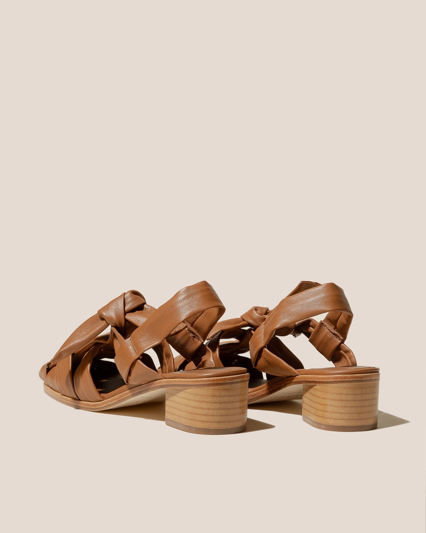 BENA HEELED - Interwoven Knotted T-bar Heeled Sandal - Hereu outlet