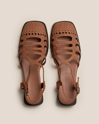 BARANA - Woven Slingback Mule - Hereu sale