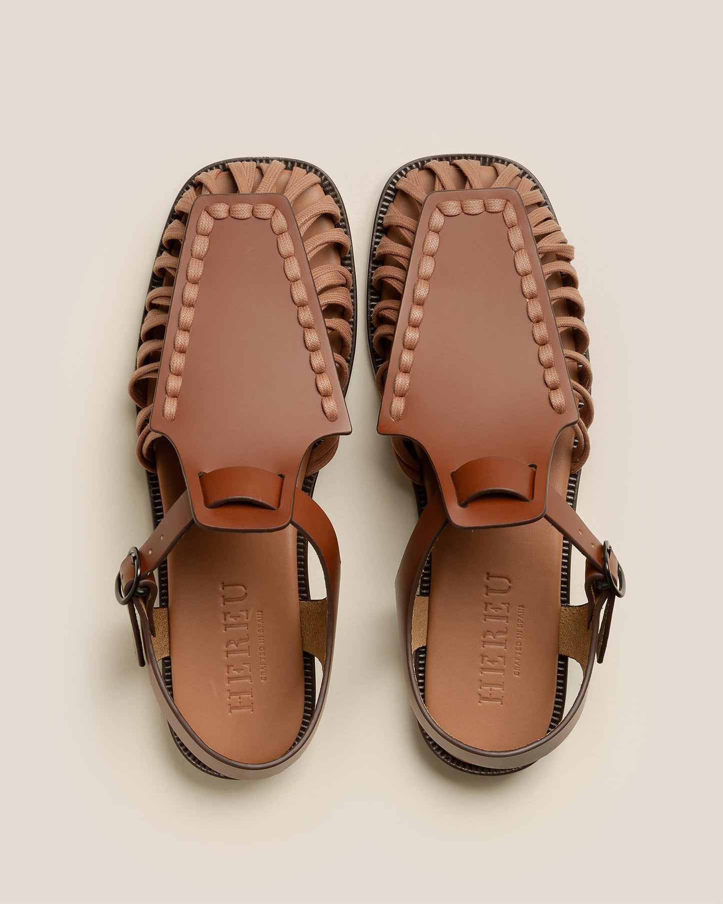 ALARO - Square-Toe T-bar Sandal - Hereu for sale