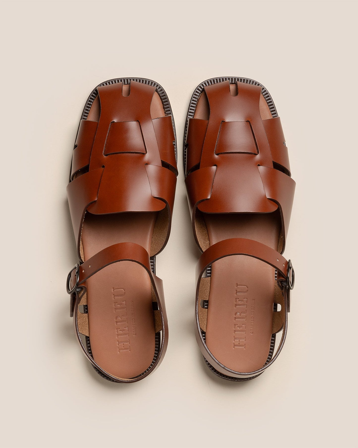 PEDRA - Squared Closed-Toe Fisherman Sandal - Hereu sale
