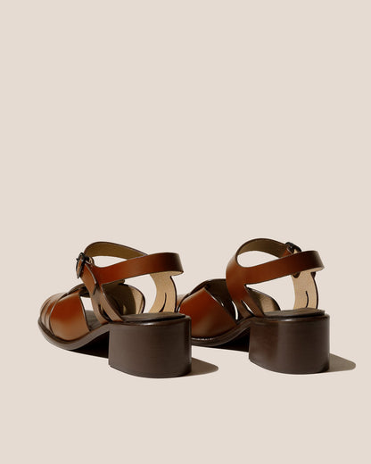 ANCORA SQUARED HEELED - Open-Toe Fisherman Sandal - Hereu online