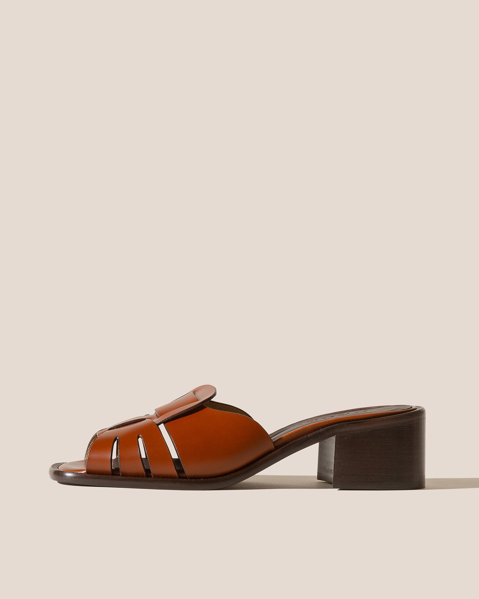ANCORA SQUARED HEELED SLIDE - Heeled Fisherman Slide - Hereu outlet