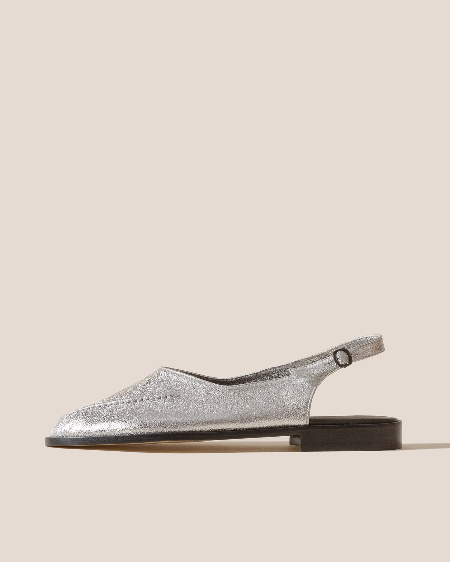 JULIOL SLINGBACK METALLIC - High-Cut Deconstructed Slingback Loafer - Hereu outlet