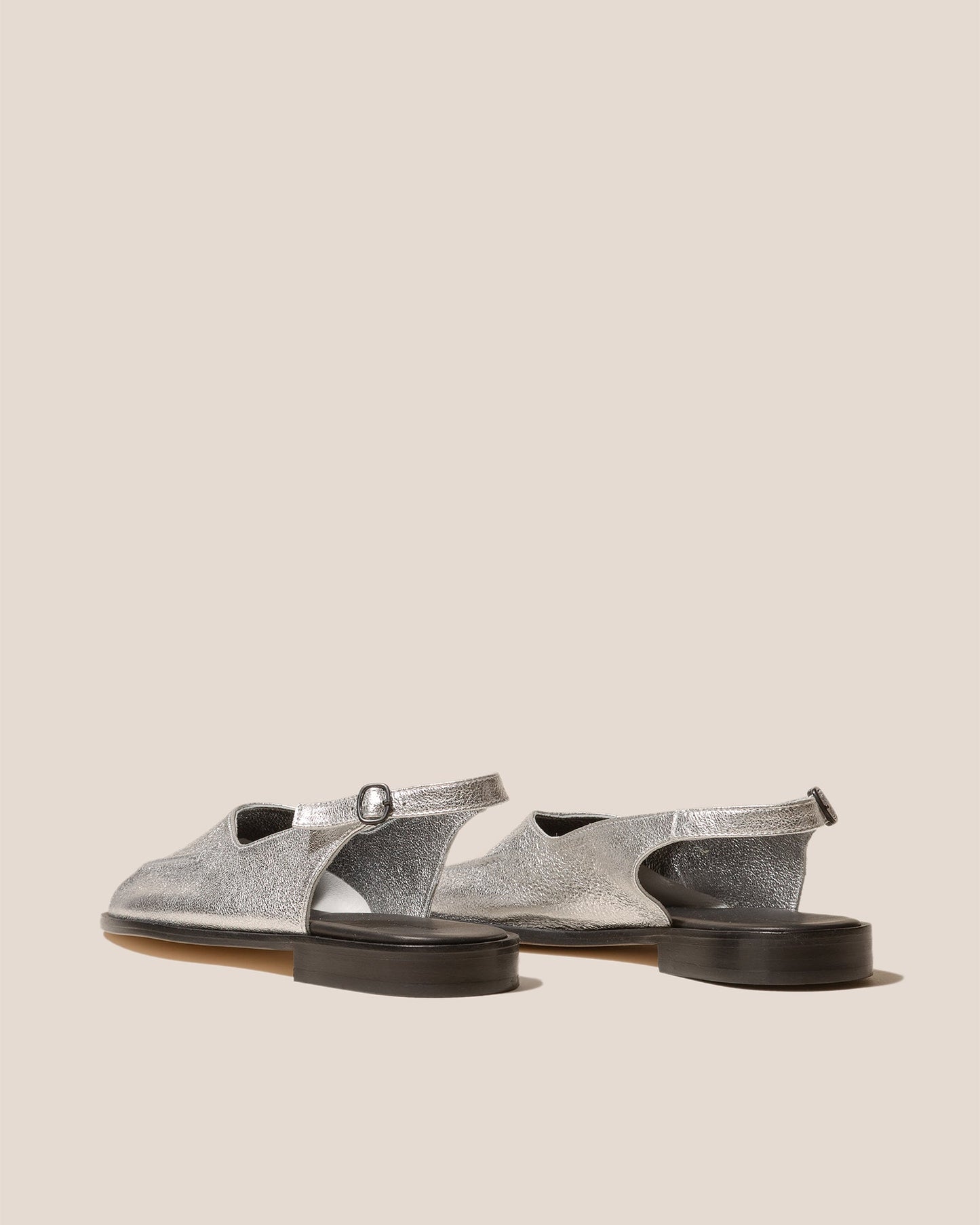 JULIOL SLINGBACK METALLIC - High-Cut Deconstructed Slingback Loafer - Hereu outlet