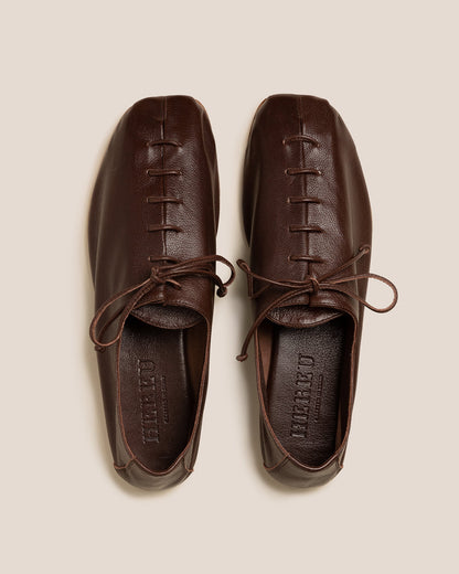 PLEGADA SHINY - Deconstructed Lace-up Shoe - Hereu sale