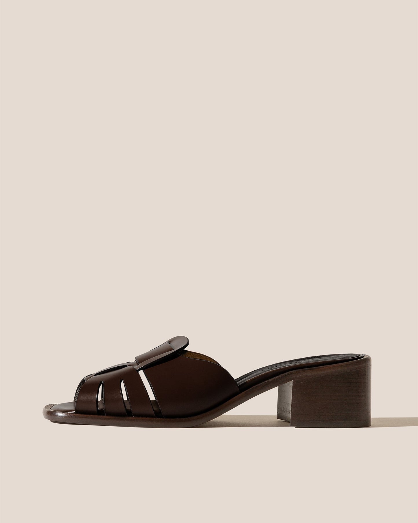 ANCORA SQUARED HEELED SLIDE - Heeled Fisherman Slide - Hereu online
