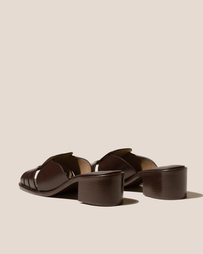 ANCORA SQUARED HEELED SLIDE - Heeled Fisherman Slide - Hereu online