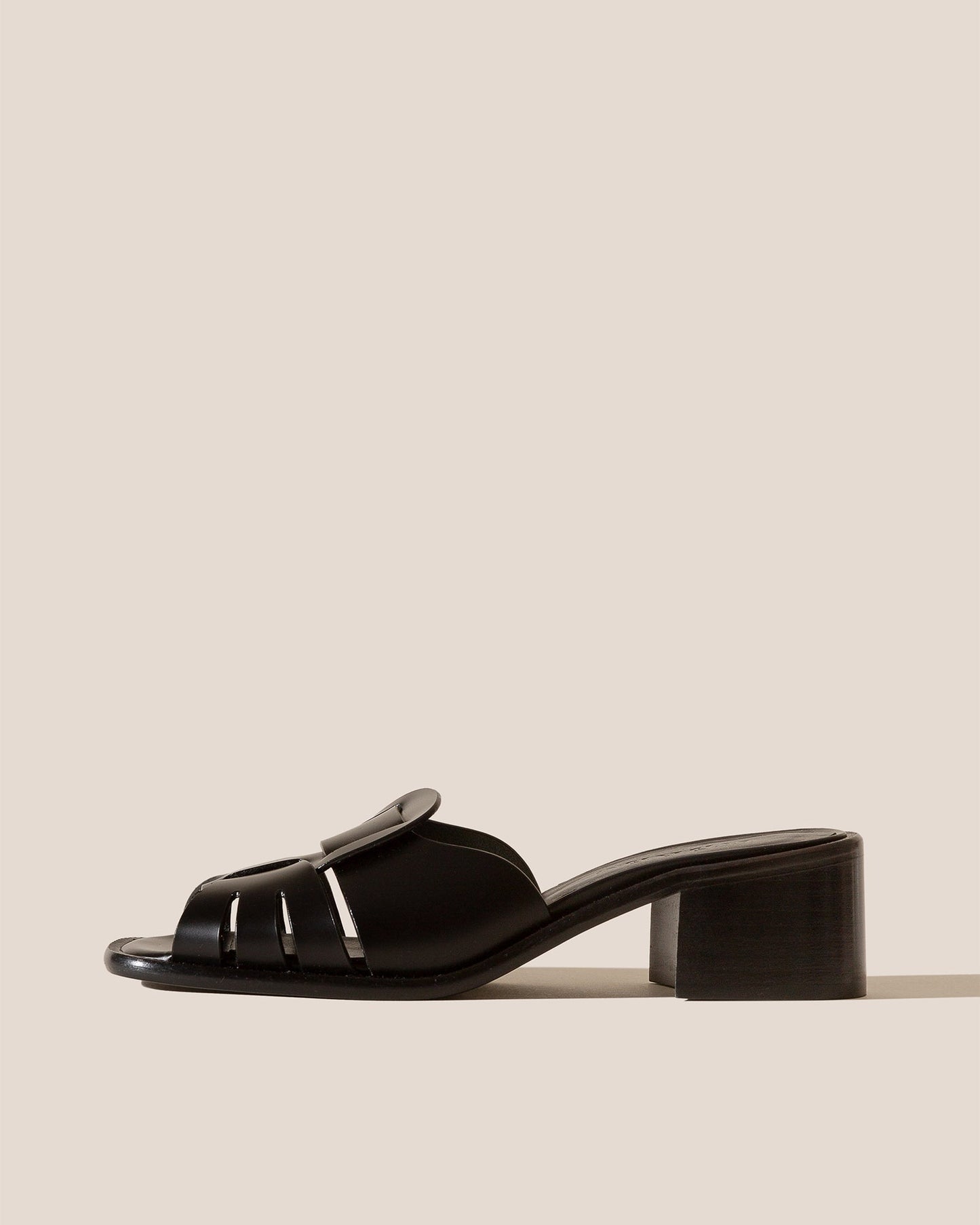 ANCORA SQUARED HEELED SLIDE - Heeled Fisherman Slide - Hereu near me
