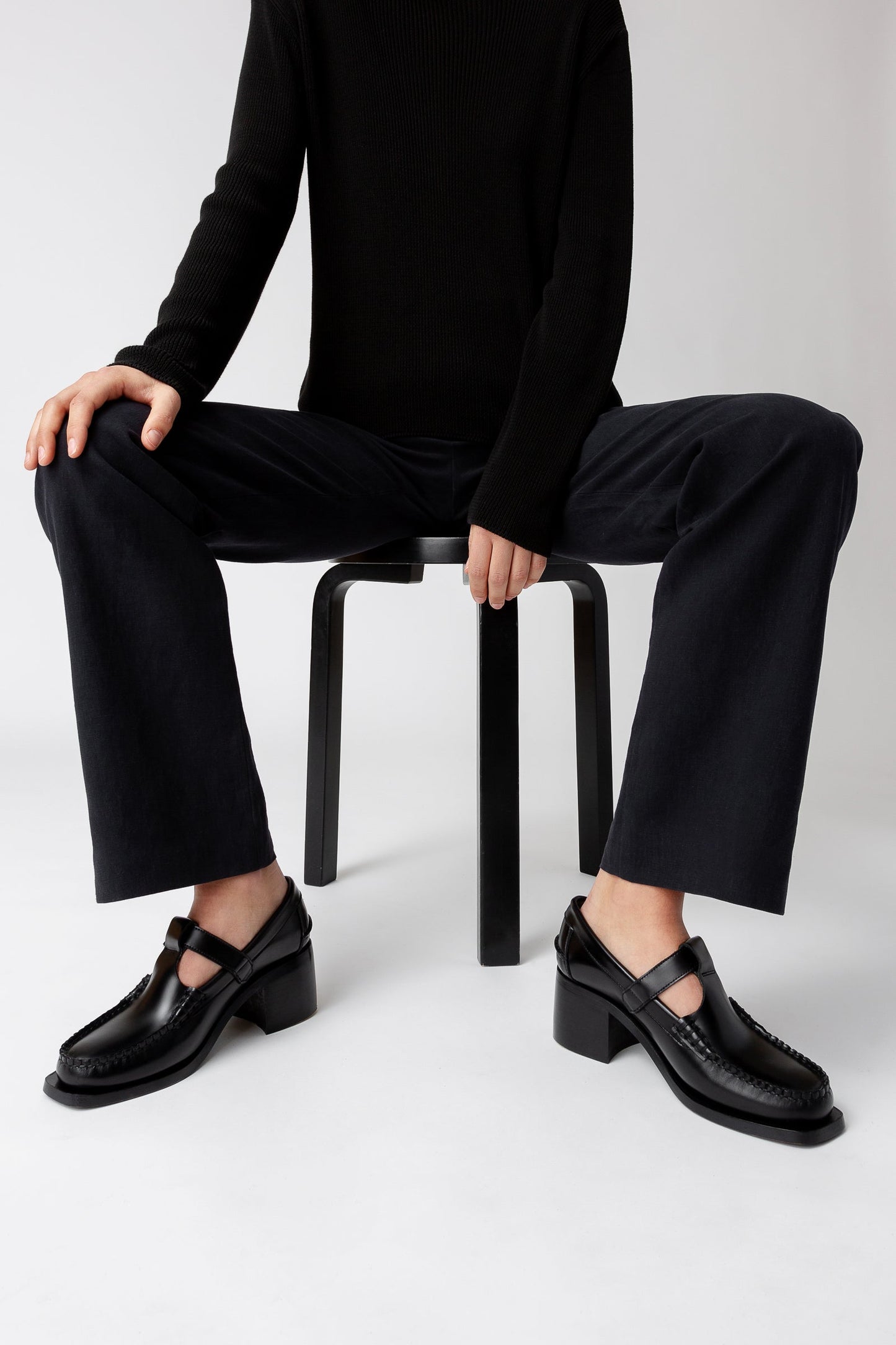 ALBER HEELED - T-Bar Loafer - Hereu outlet