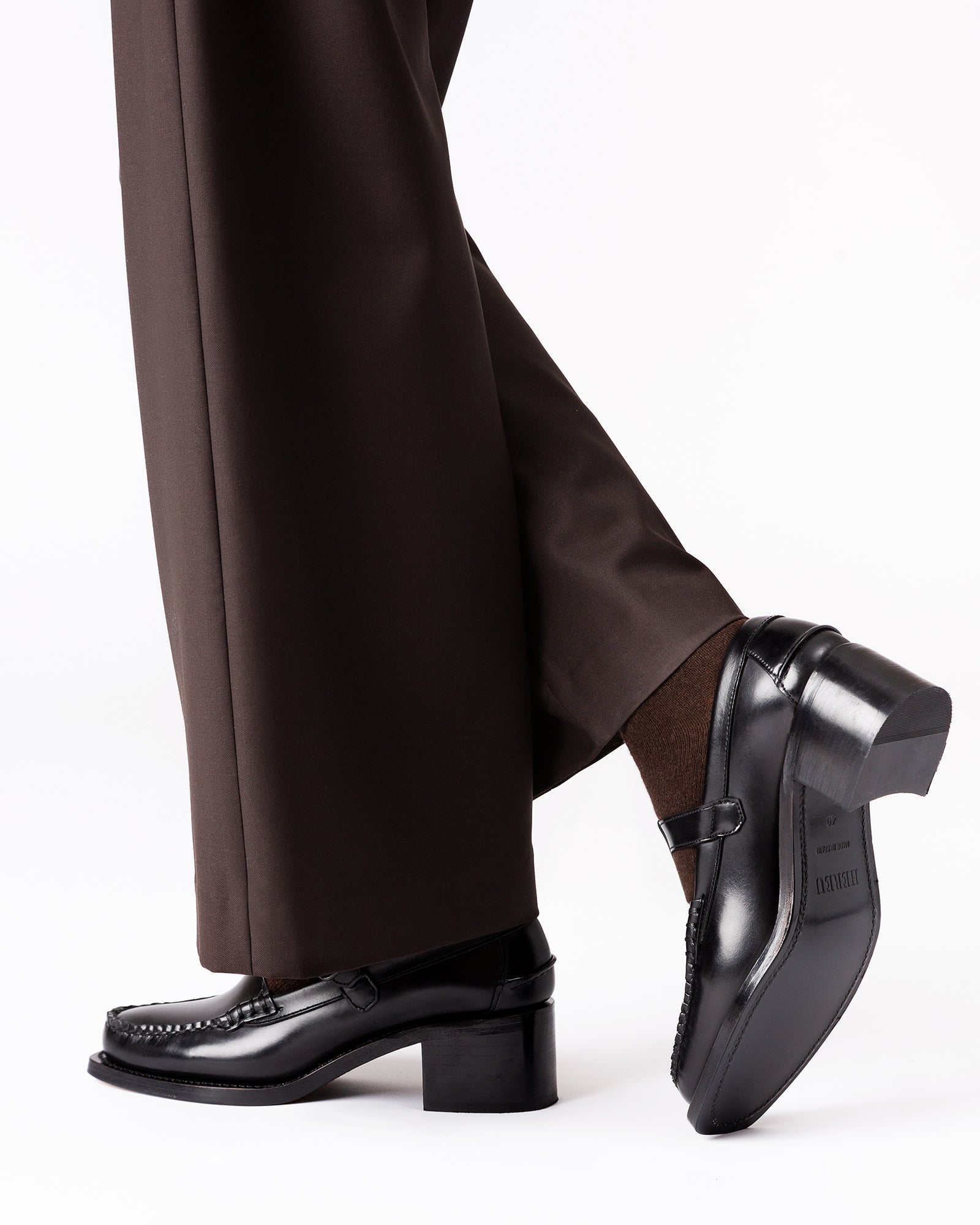 ALBER HEELED - T-Bar Loafer - Hereu outlet