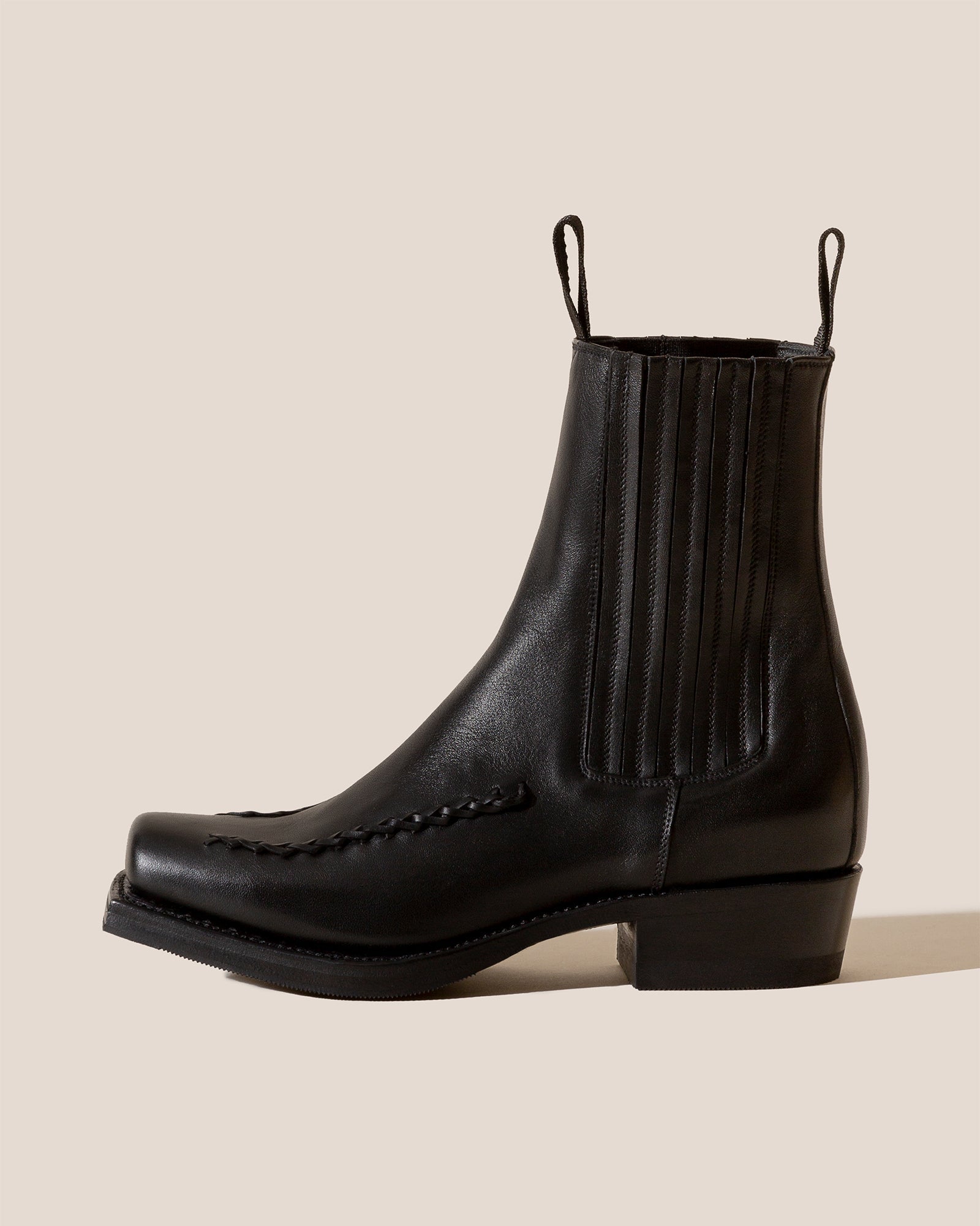 AGULLA - Square-Toe Braided Detail Chelsea Boot - Hereu sale
