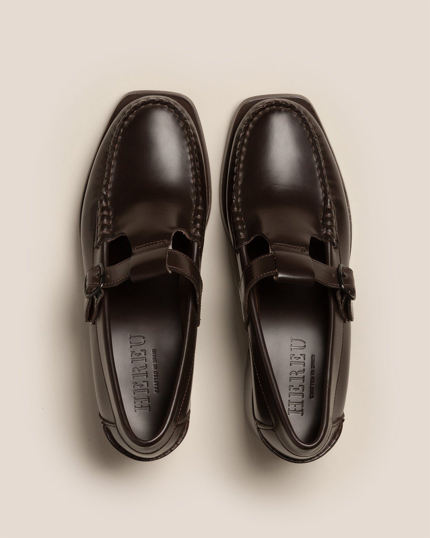 ALBER HEELED - T-Bar Loafer - Hereu on sale