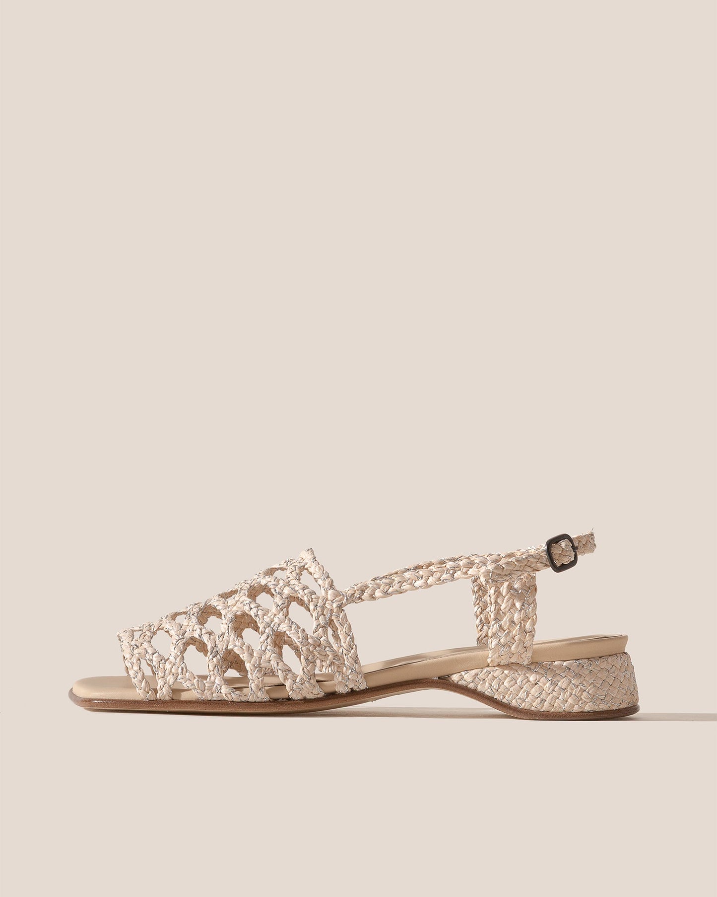 ALZIRA RAFFIA LUREX - Woven Slingback Sandal - Hereu near me