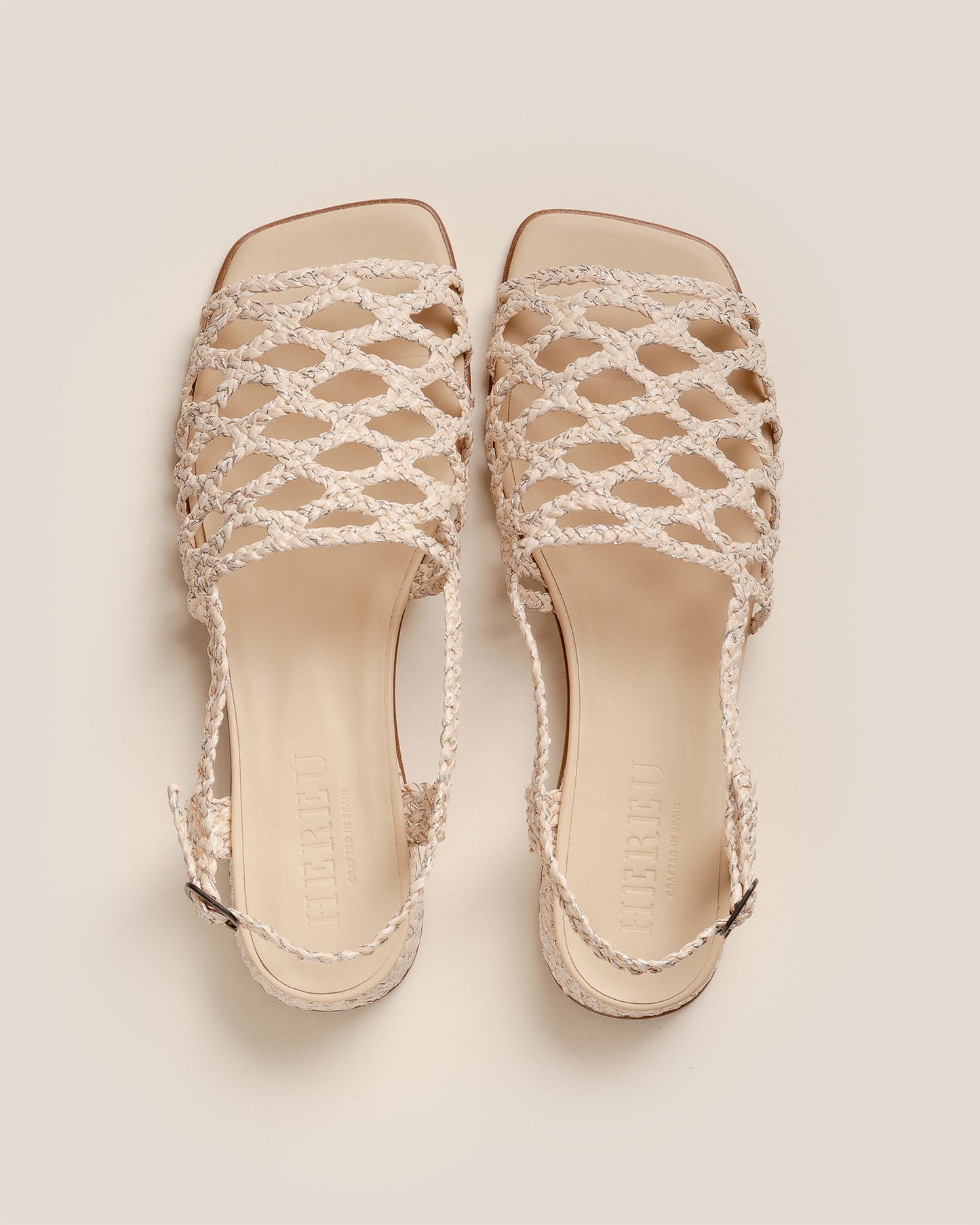 ALZIRA RAFFIA LUREX - Woven Slingback Sandal - Hereu near me