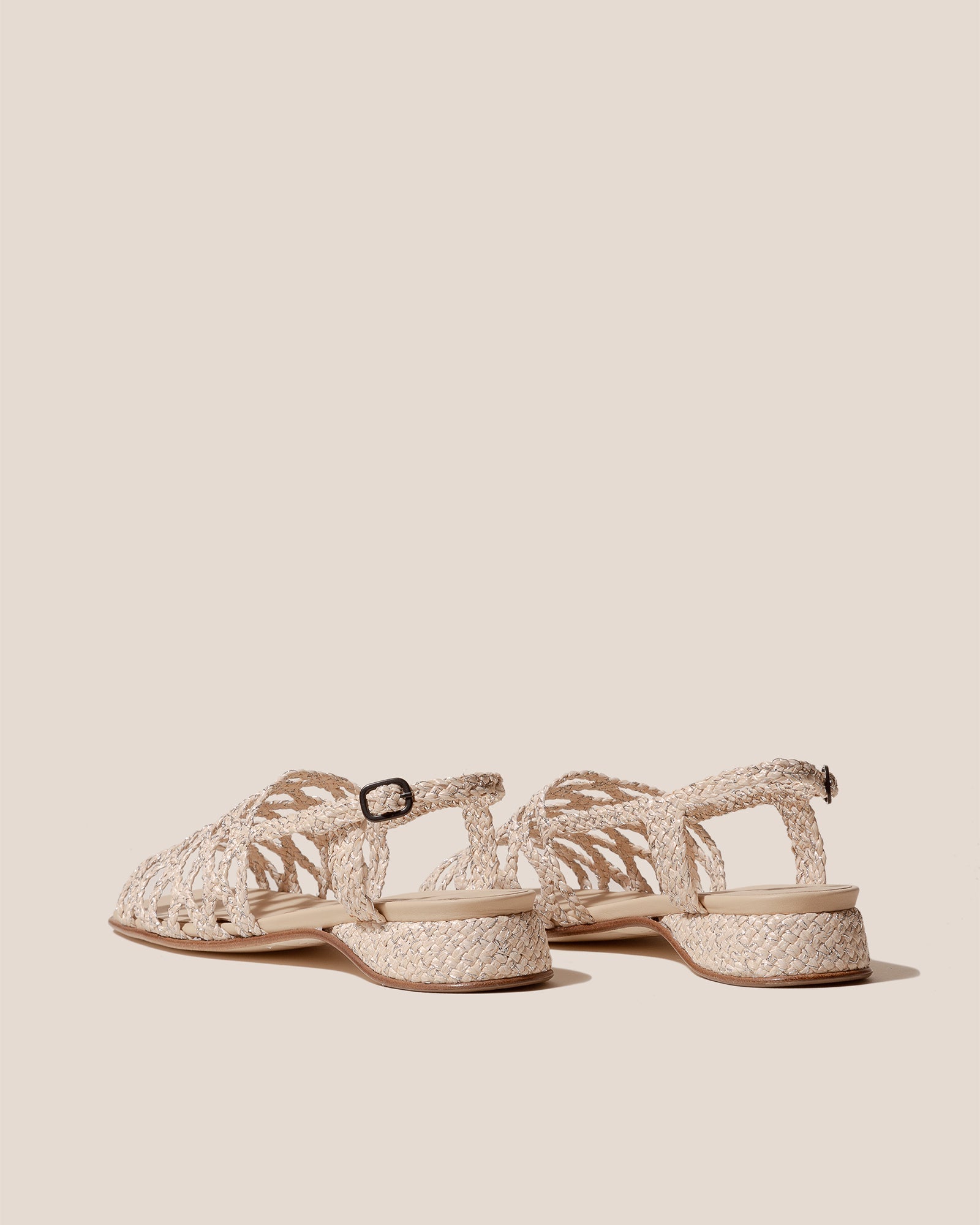 ALZIRA RAFFIA LUREX - Woven Slingback Sandal - Hereu near me