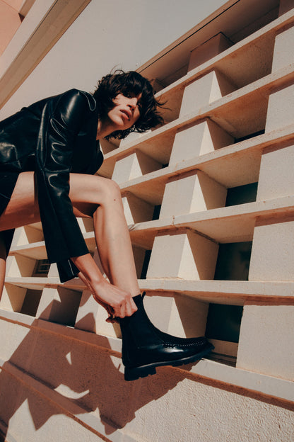 ALDA SPORT - Tread Sole Low-Calf Chelsea Boot - Hereu outlet