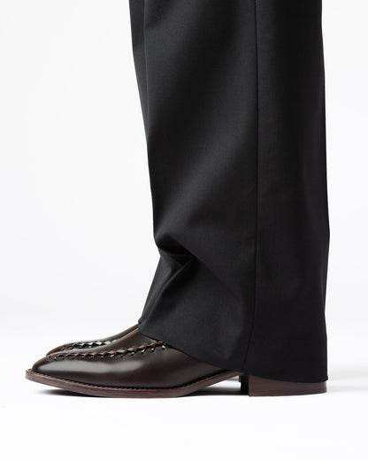 METLA POLISHED - Almond Toe Mid Calf Boot - Hereu for sale
