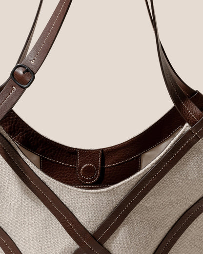 ALGAIDA - Belt-strap Detail Tote Bag - Hereu for sale
