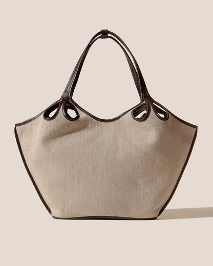 ESCALA LINEN - Cut-Out Tote Bag - Hereu on sale