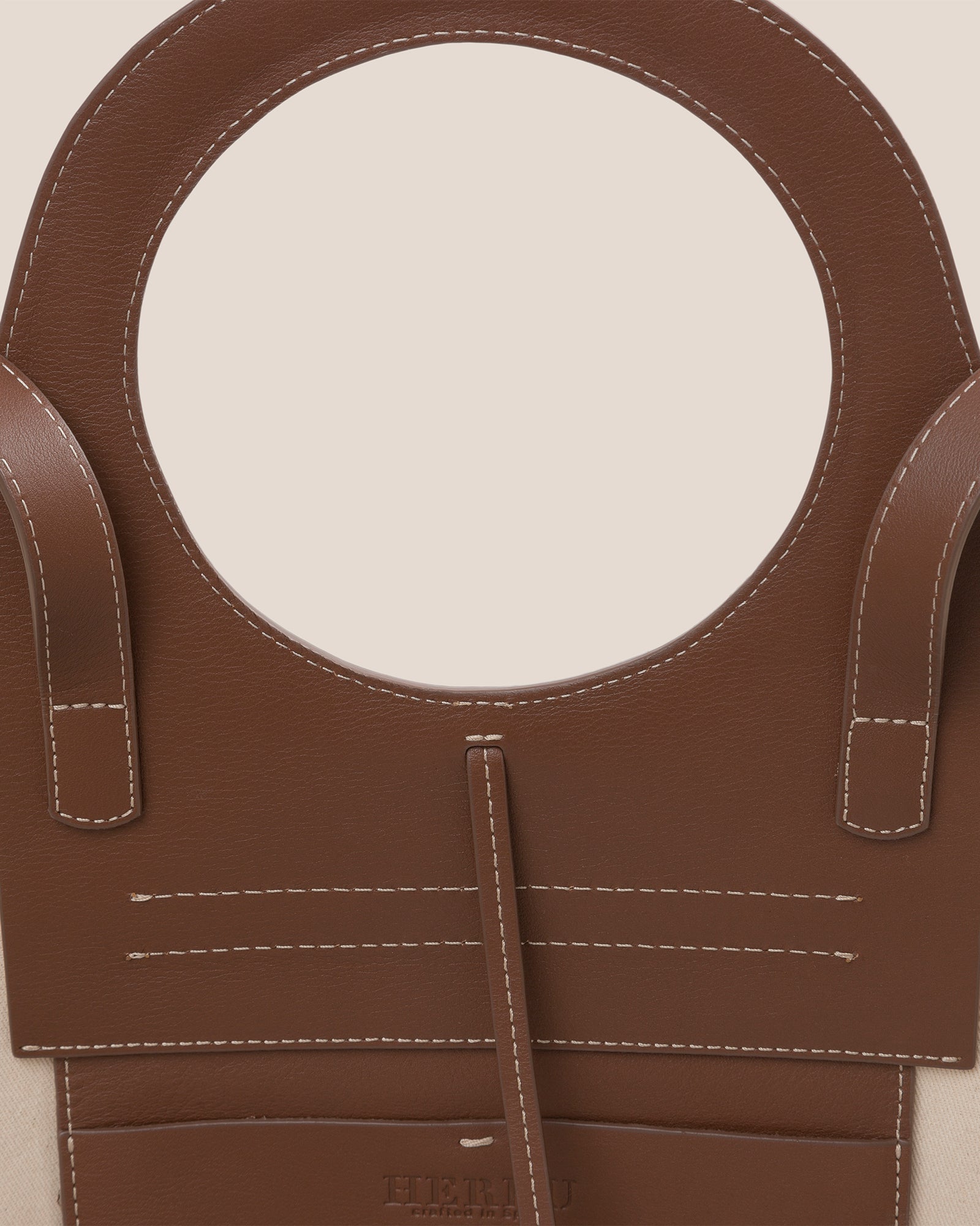 CALA S - Leather-trimmed Canvas Tote Bag - Hereu online
