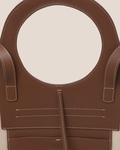 CALA S - Leather-trimmed Canvas Tote Bag - Hereu online