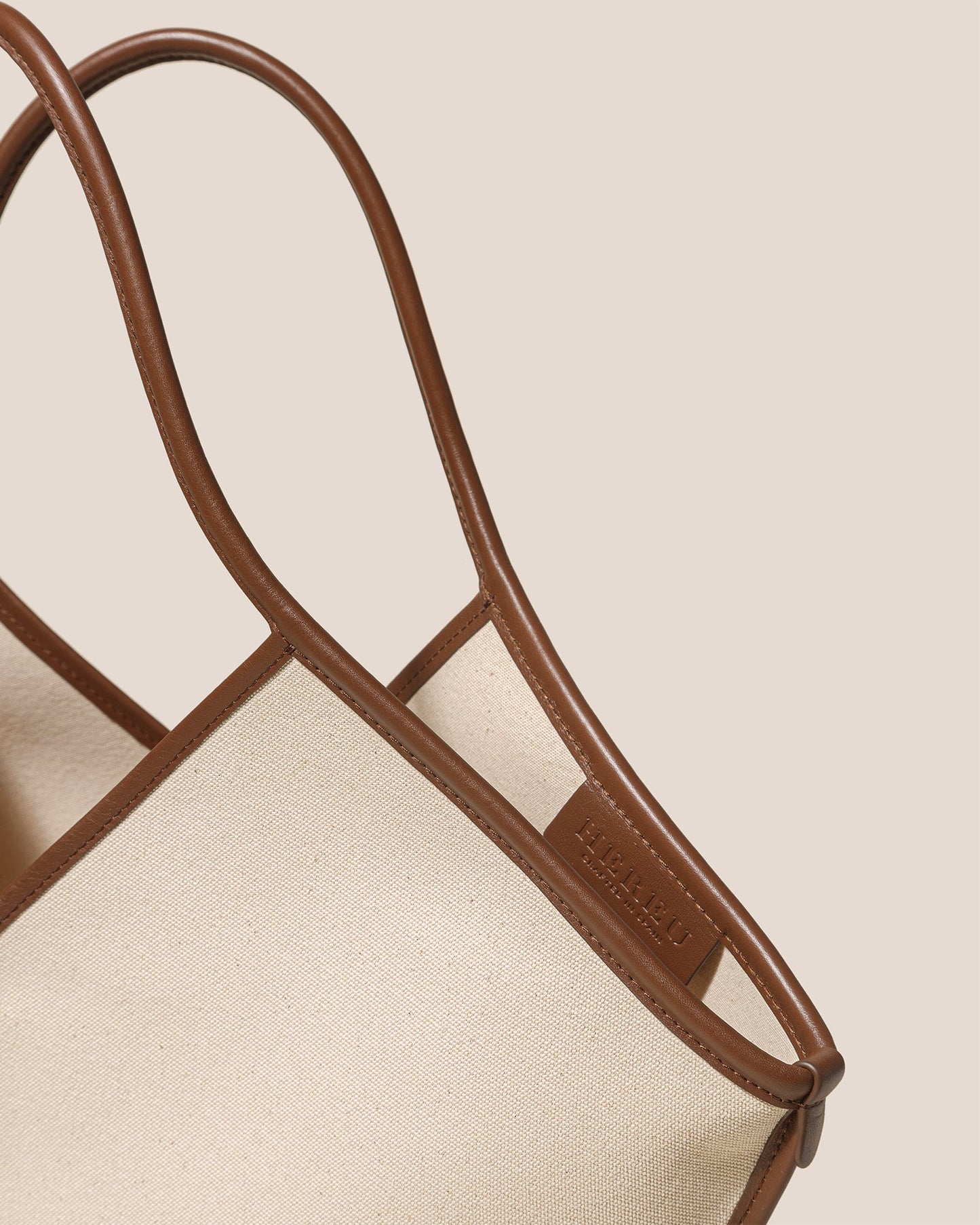 CALELLA - Leather-trimmed Organic Cotton Tote Bag - Hereu near me