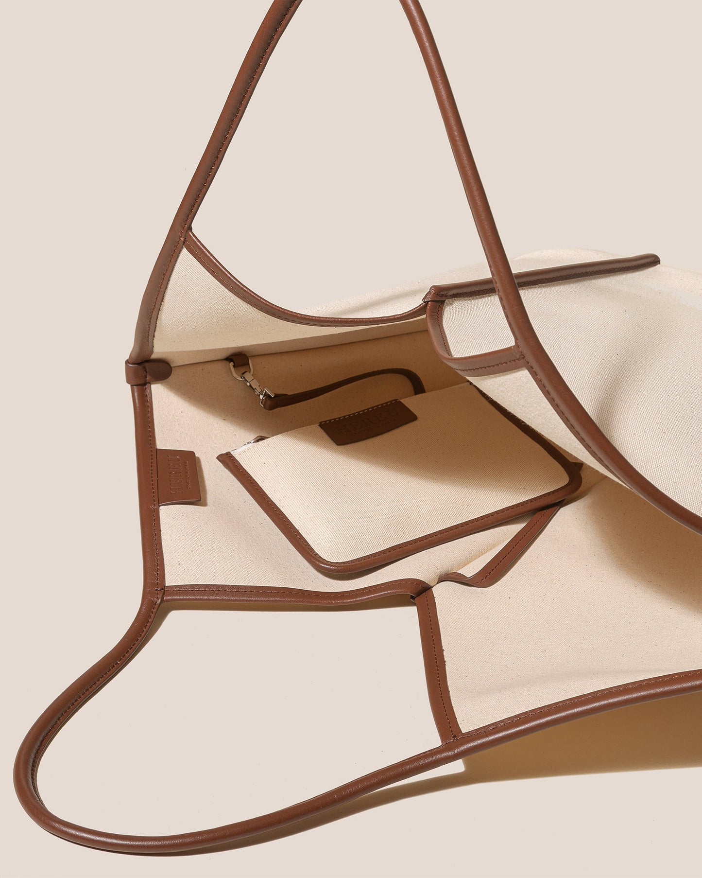 CALELLA - Leather-trimmed Organic Cotton Tote Bag - Hereu near me