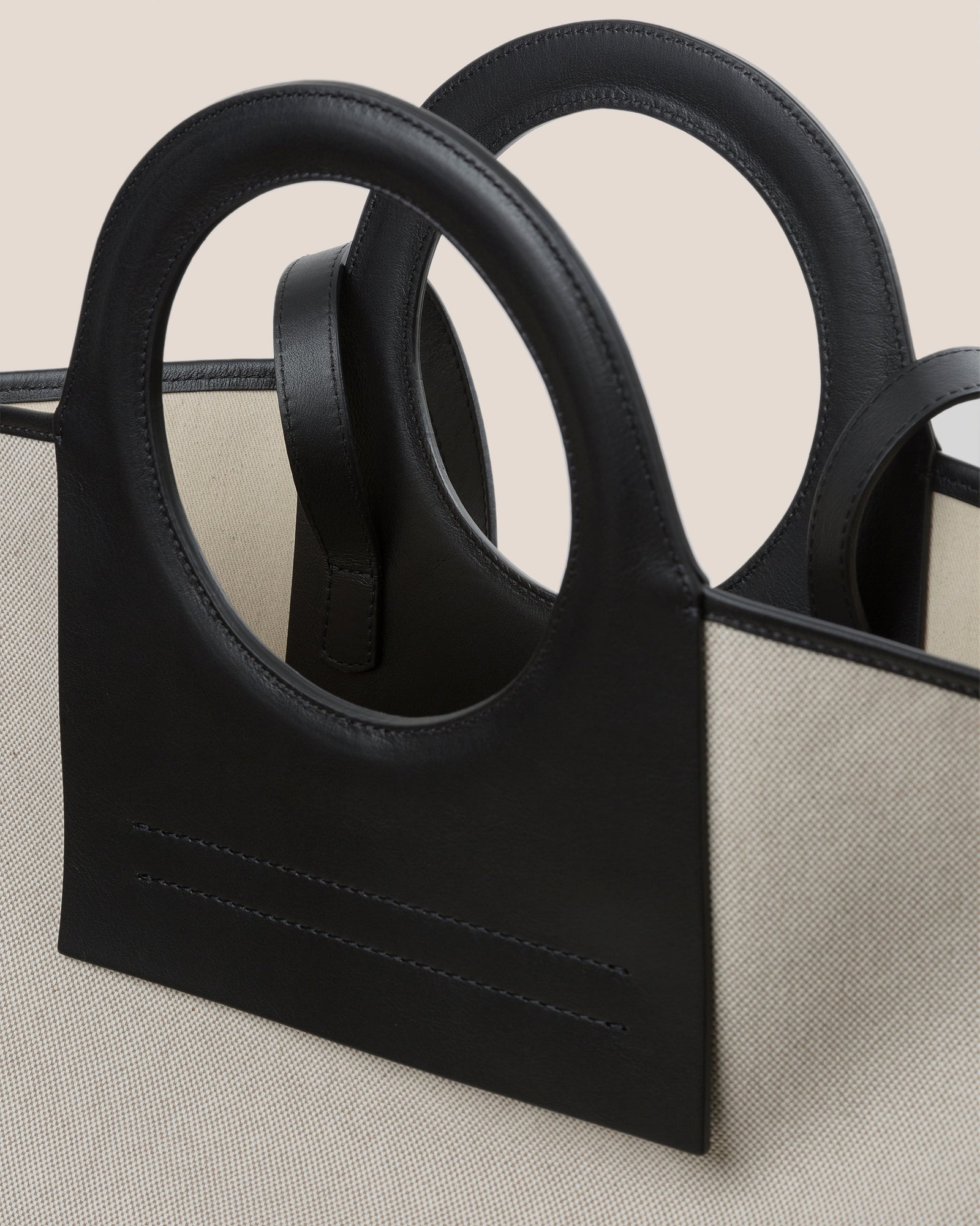 CALA L - Leather-trimmed Canvas Tote Bag - Hereu sale