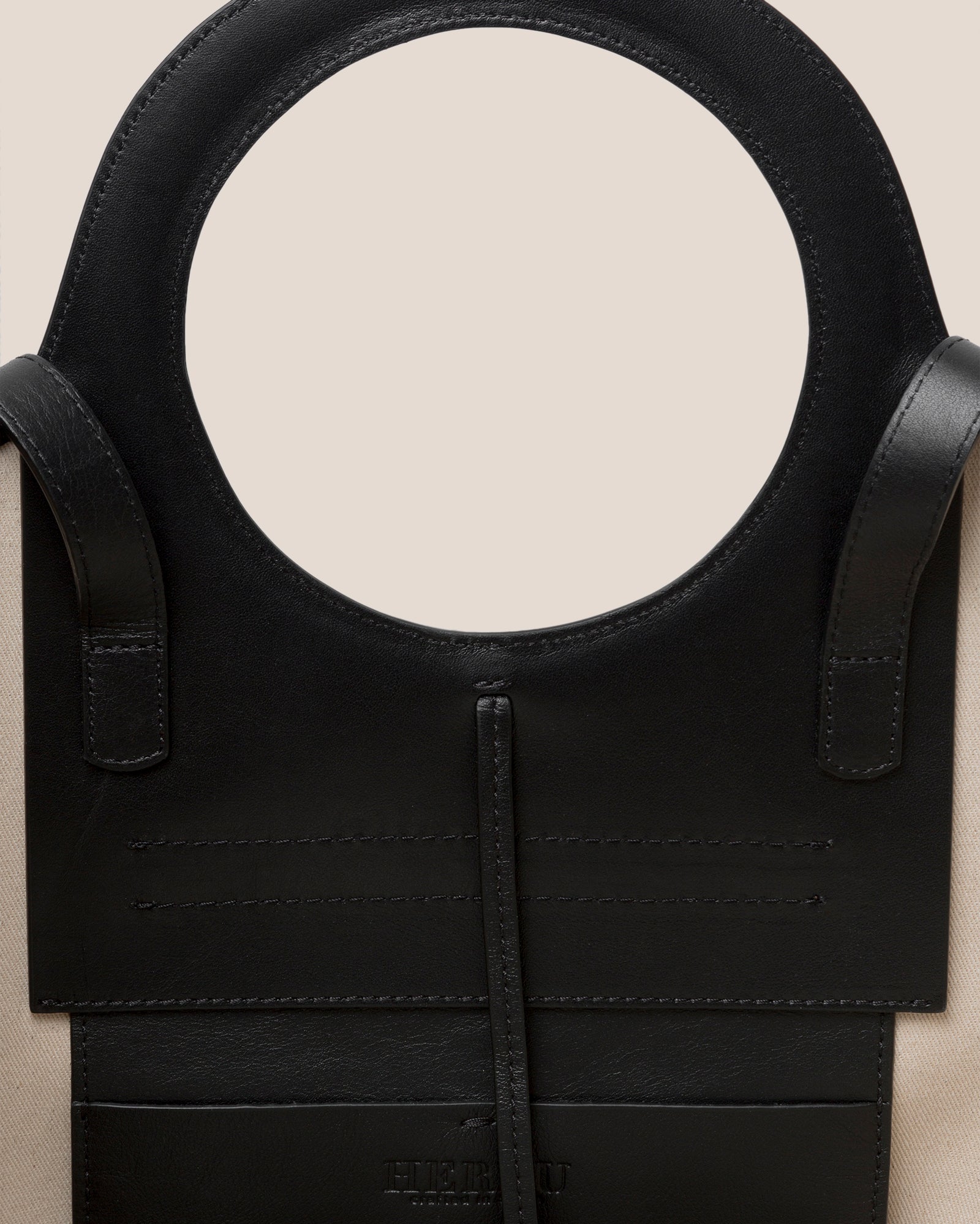 CALA L - Leather-trimmed Canvas Tote Bag - Hereu sale