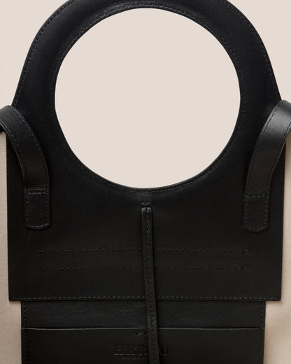 CALA L - Leather-trimmed Canvas Tote Bag - Hereu sale