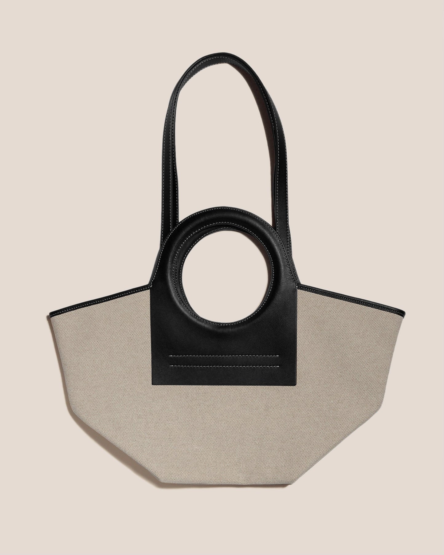 CALA S - Leather-trimmed Canvas Tote Bag - Hereu on sale