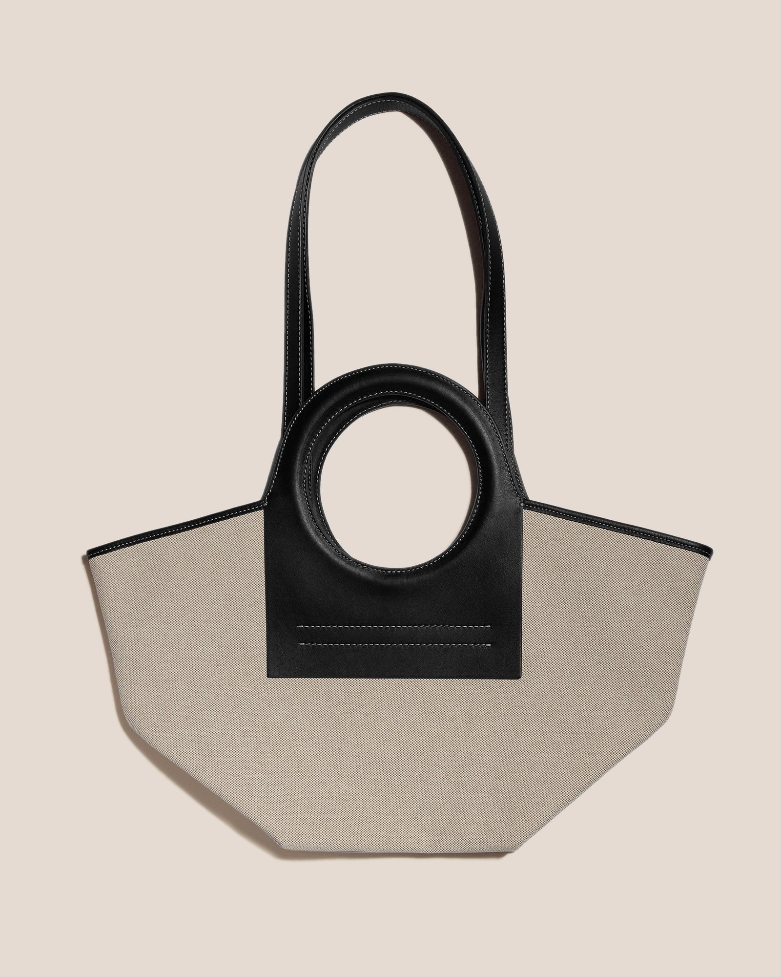CALA S - Leather-trimmed Canvas Tote Bag - Hereu on sale