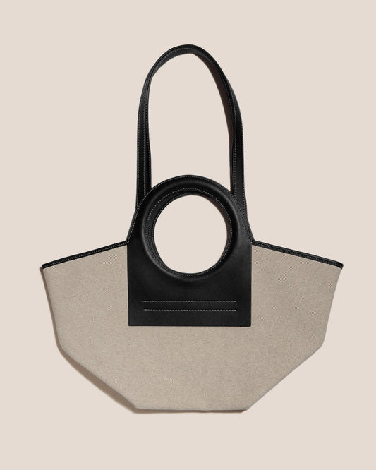 CALA S - Leather-trimmed Canvas Tote Bag - Hereu on sale