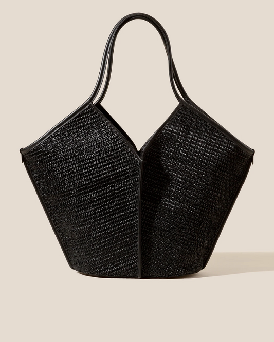 CALELLA RAFFIA - Leather-trimmed Tote Bag - Hereu discount