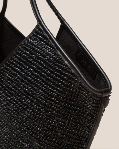 CALELLA RAFFIA - Leather-trimmed Tote Bag - Hereu discount