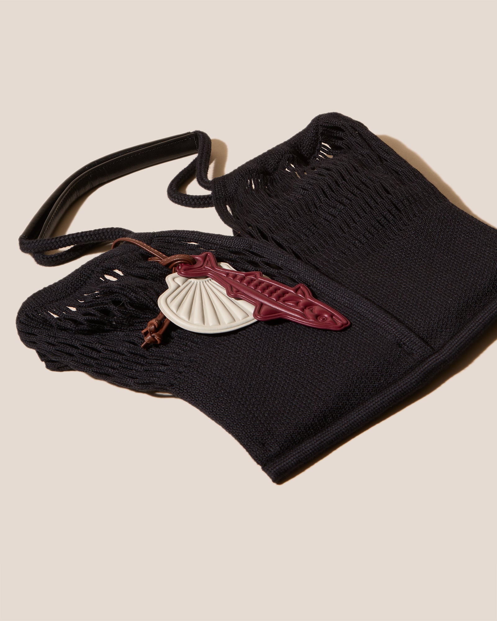 CALELLA FILT S CHARM - Knitted Cotton Net Bag - Hereu online
