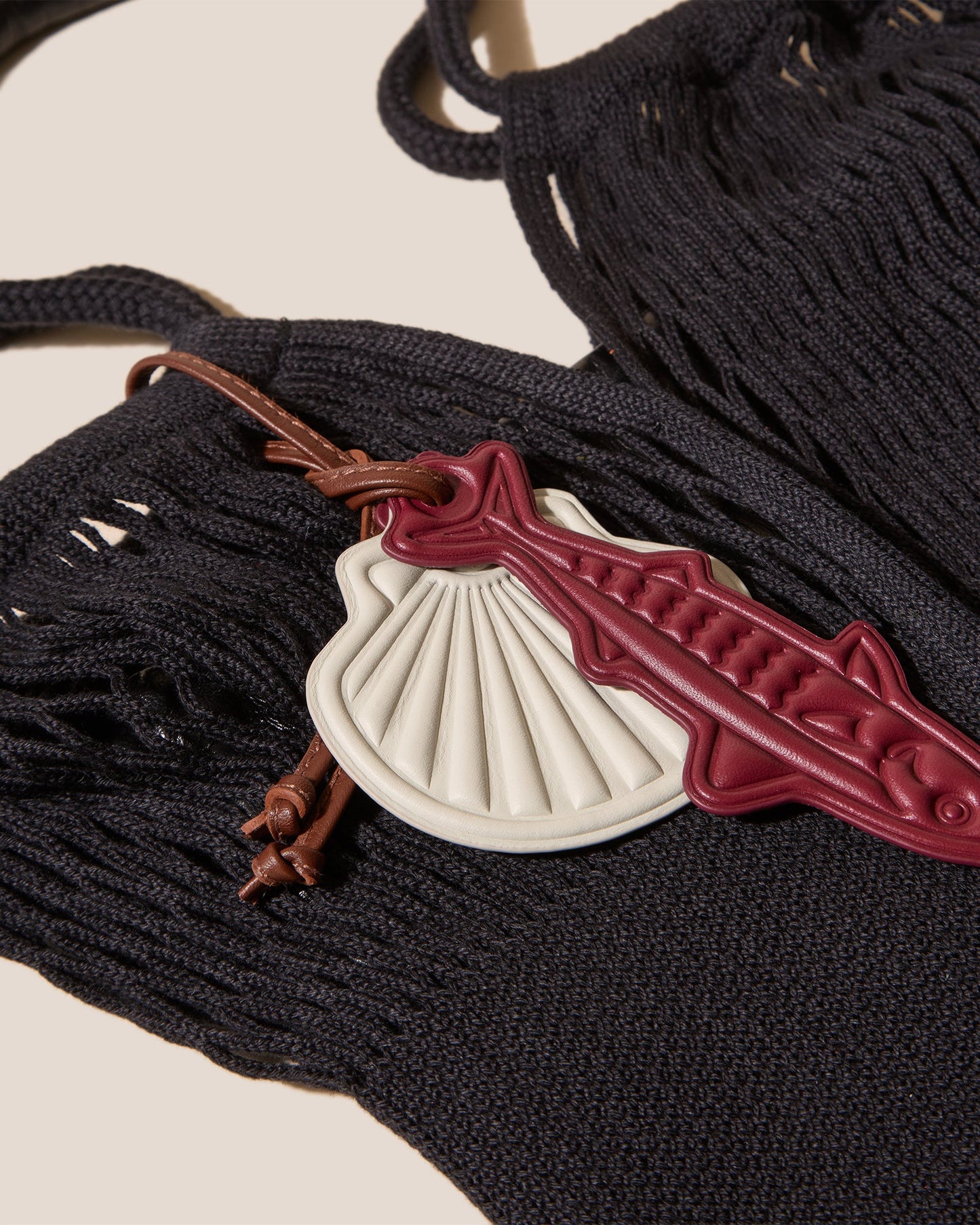 CALELLA FILT S CHARM - Knitted Cotton Net Bag - Hereu online