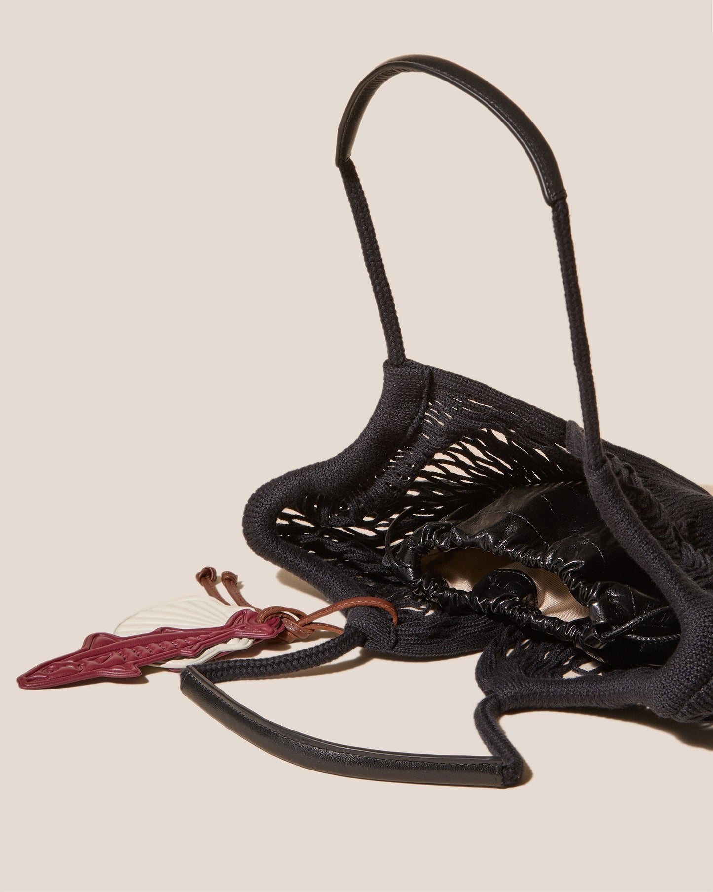 CALELLA FILT S CHARM - Knitted Cotton Net Bag - Hereu online