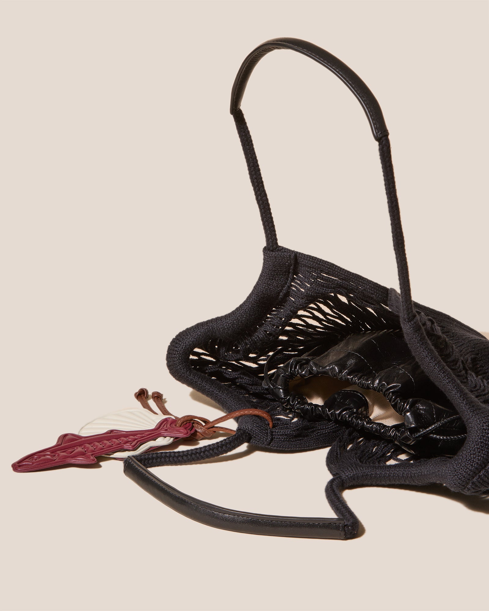 CALELLA FILT S CHARM - Knitted Cotton Net Bag - Hereu online