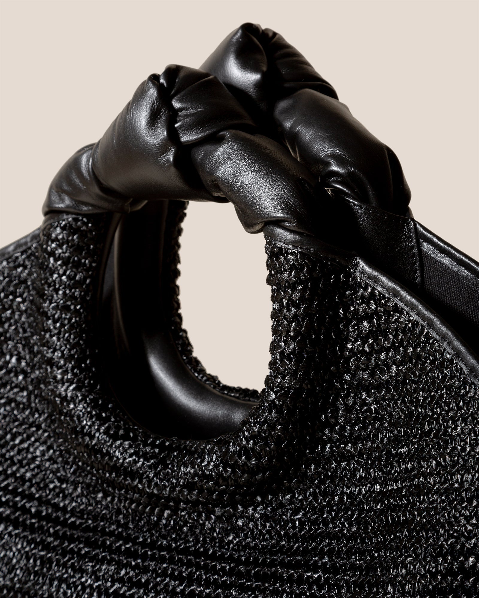CASTELL RAFFIA - Knotted-handle Tote Bag - Hereu US