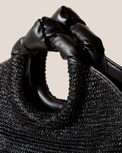 CASTELL RAFFIA - Knotted-handle Tote Bag - Hereu US