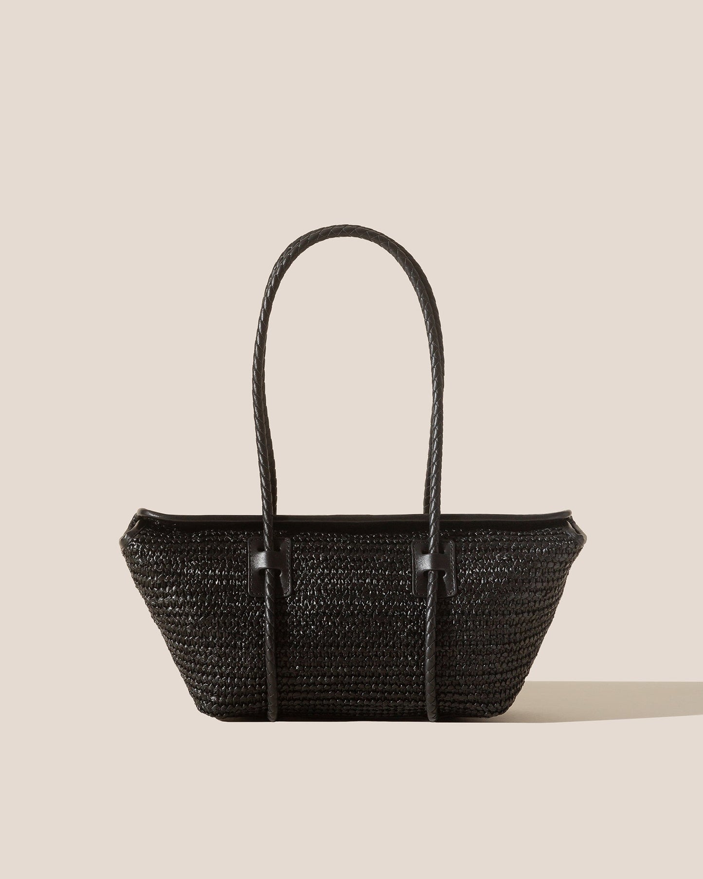 FORNA RAFFIA - Leather Framed Shoulder Bag - Hereu near me