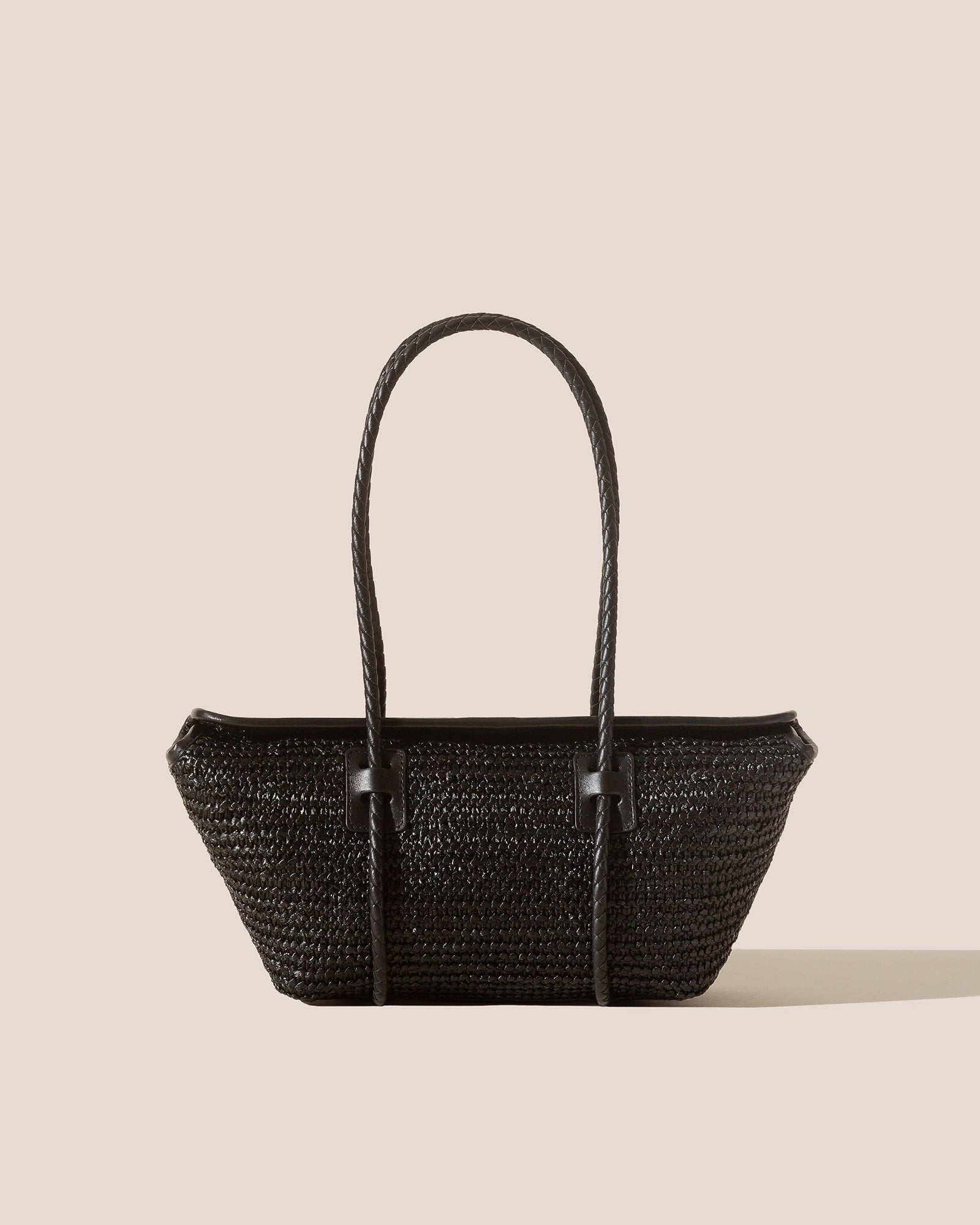 FORNA RAFFIA - Leather Framed Shoulder Bag - Hereu near me