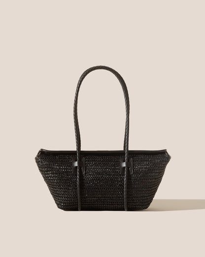 FORNA RAFFIA - Leather Framed Shoulder Bag - Hereu near me