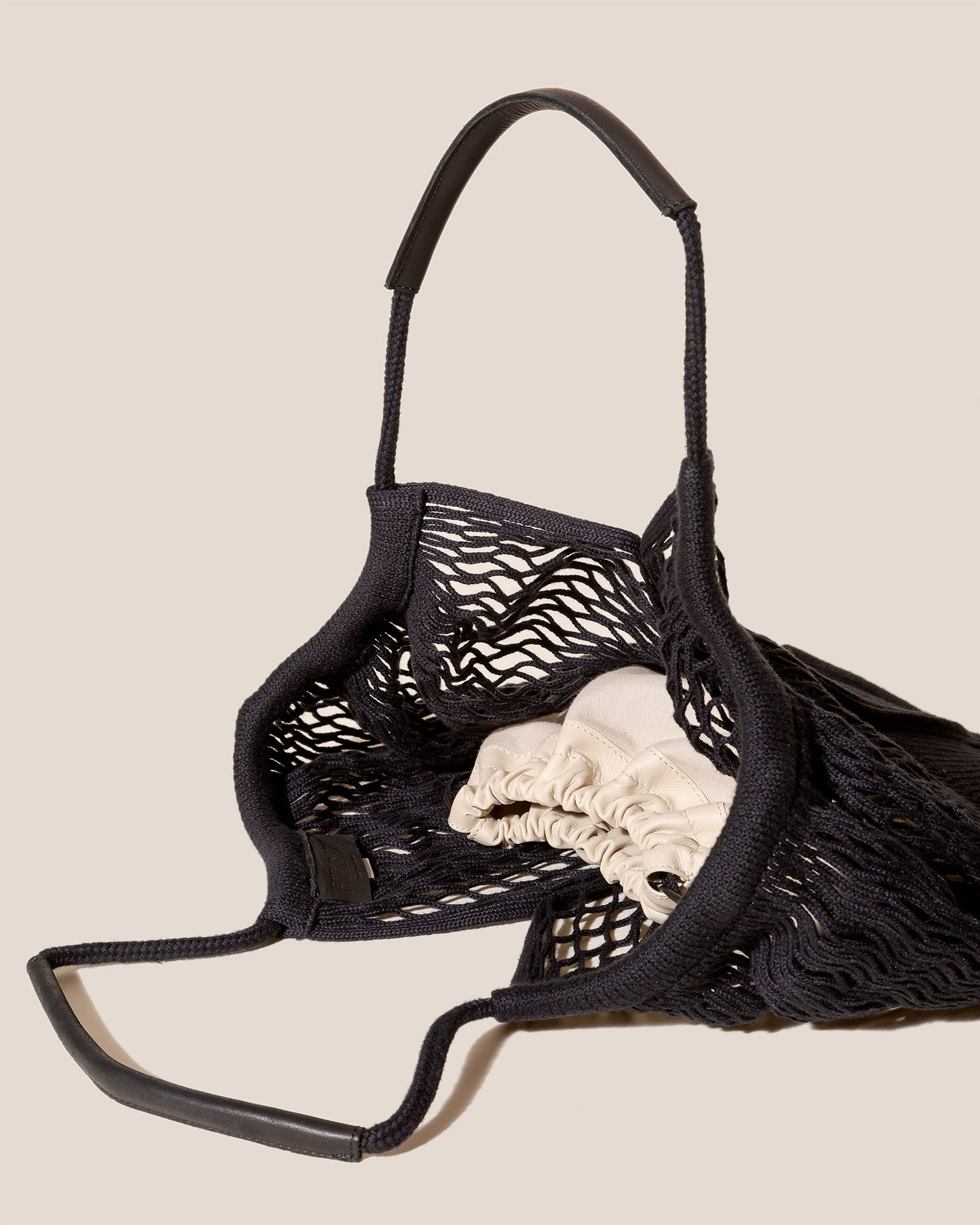 CALELLA FILT - Knitted Cotton Net Bag - Hereu sale